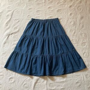 VINTAGE Tiered CW CLASSICS Denim Skirt